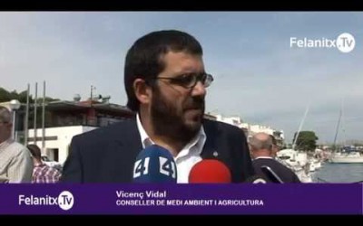 REUNIÓ AMB EL CONSELLER PEL REBUIG A LA PISCIFACTORIA DE PORTOCOLOM