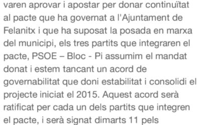 COMUNICAT PSOE-BLOC-PI