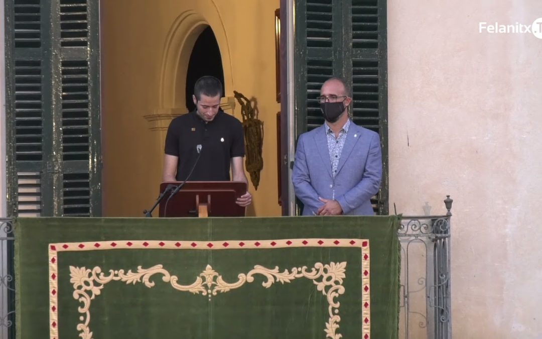 PREGÓ FESTES SANT AGUSTÍ, 2021. GUILLEM MAS FIOL