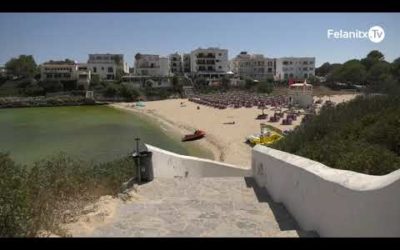 LA PLATJA DE CALA MARÇAL, TANCADA PER UN VESSAMENT
