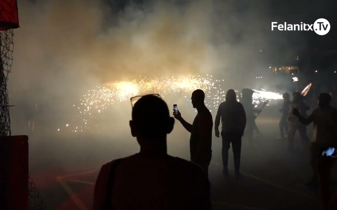 El correfoc de Portocolom i els focs artificials, 2024