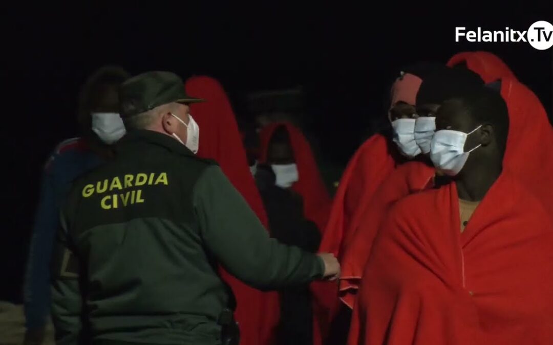 Desembarc de migrants a Portocolom