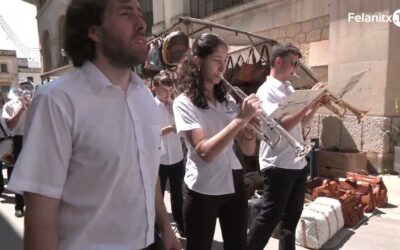 La Banda de Música actua a diferents espais del poble