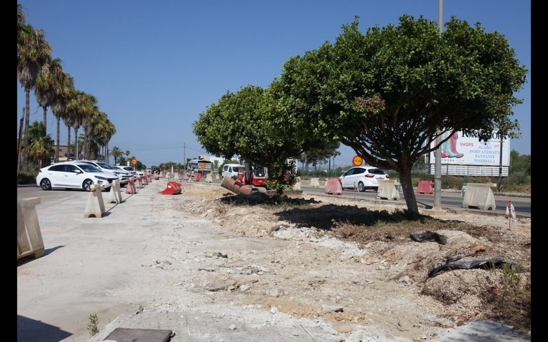 Les obres de l’accés al futur hospital de Felanitx