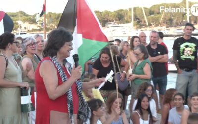Concentració a Portocolom contra el genocidi de Gaza
