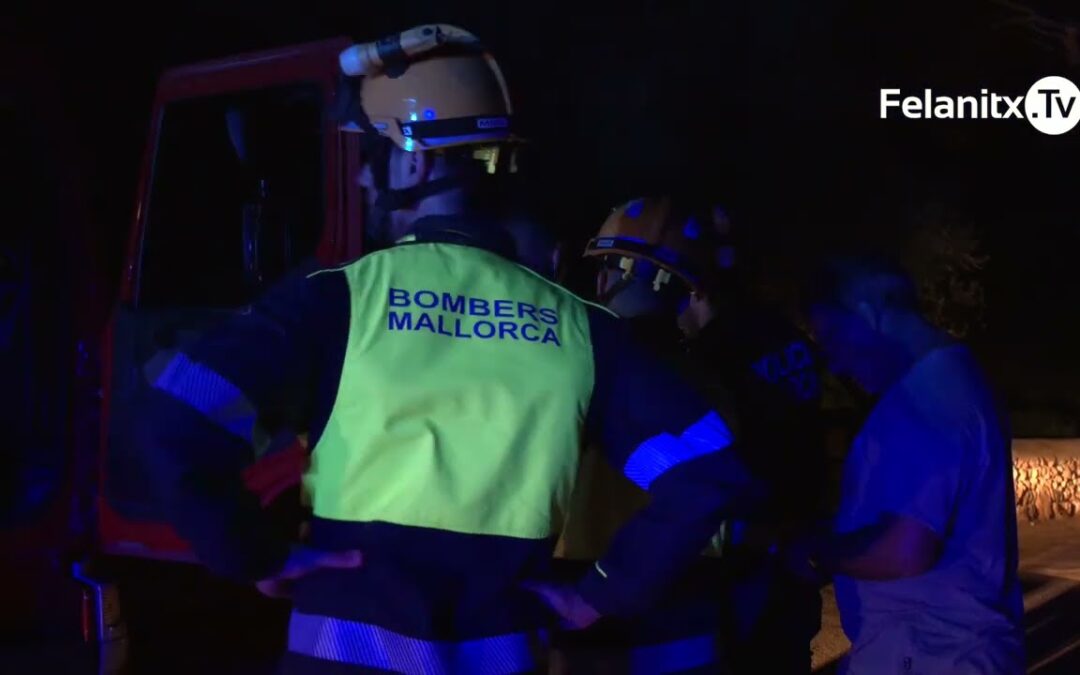 Incendi de petites dimensions a Cala sa Nau