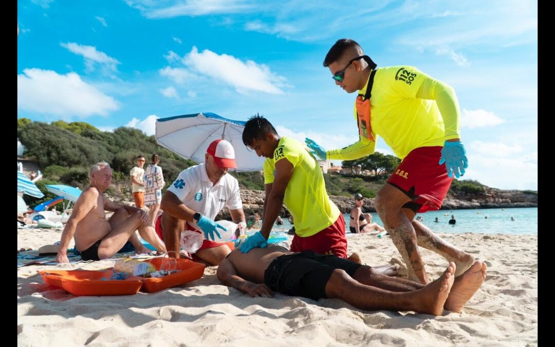 Simulacre de rescat a Cala Marçal