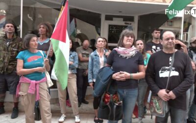 Concentració de suport a la ‘flotilla’ de Gaza