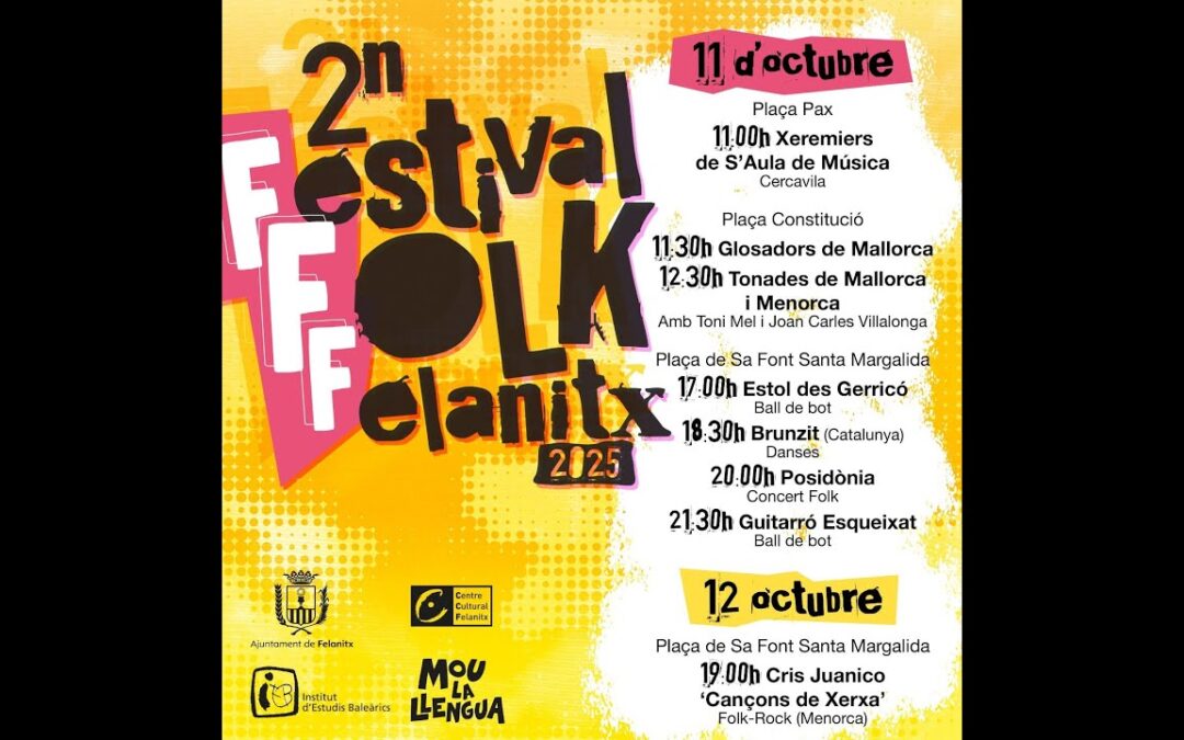Festival Folk, aquest cap de setmana a Felanitx