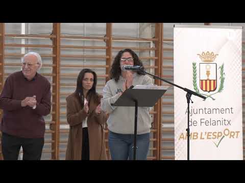Inauguració del nou paviment del poliesportiu cobert Guillem Timoner